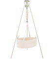 Moonboon Vugge - Classic Bundle - Oval Cradle - Nature/Hvid