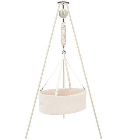 Moonboon Vugge - Classic Bundle - Oval Cradle - Nature/Hvid