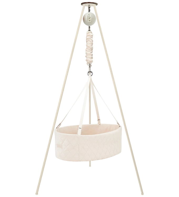 Moonboon Oval Vugge - Classic Bundle - Nature/Hvid