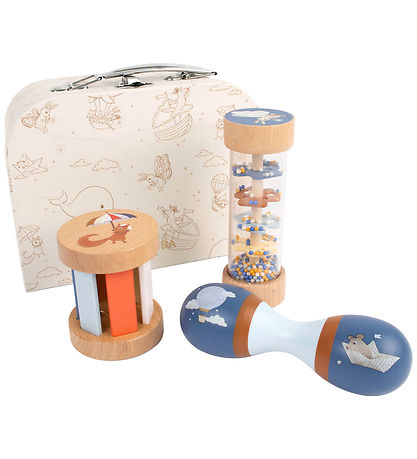 Filibabba Legekuffert - Mit Første Sanselegetøj I Træ