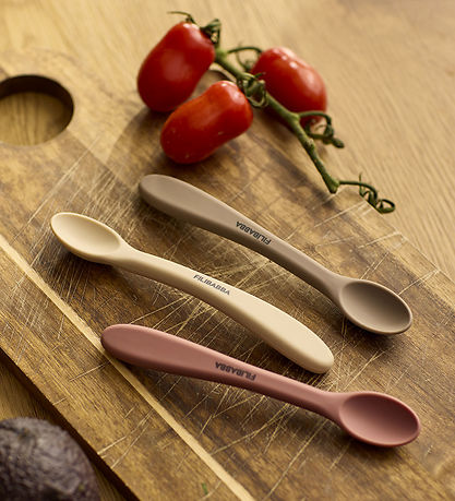 Filibabba Skeer - 3-pak - Silikone - Rose Mix