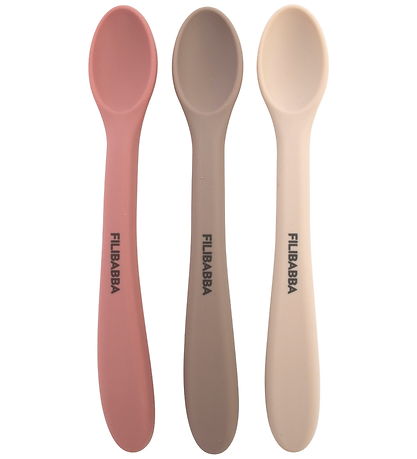 Filibabba Skeer - 3-pak - Silikone - Rose Mix
