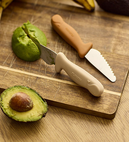 Filibabba Knivsæt Til Børn - 2-pak - Pumpkin + Offwhite