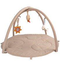 Filibabba Aktivitetstæppe m. 3 Aktivitetslegetøj - Beige
