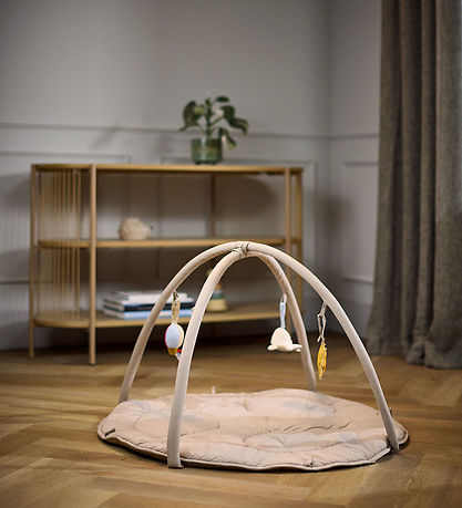 Filibabba Aktivitetstæppe m. 3 Aktivitetslegetøj - Beige
