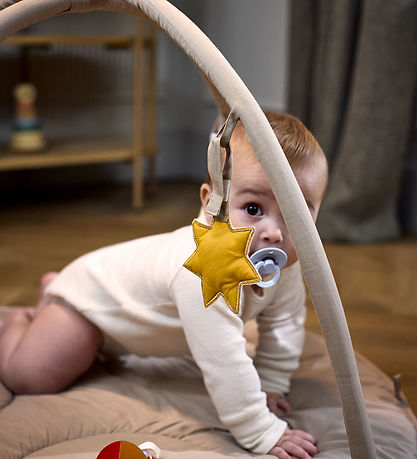 Filibabba Aktivitetstæppe m. 3 Aktivitetslegetøj - Beige