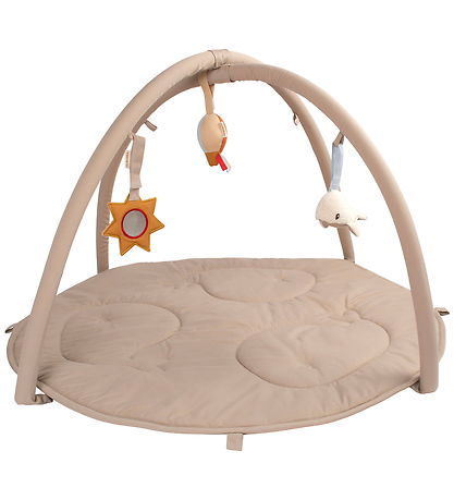 Filibabba Aktivitetstæppe m. 3 Aktivitetslegetøj - Beige