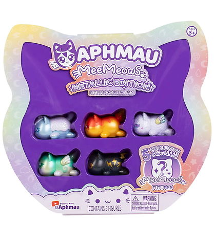 Aphmau Legetøjsfigurer - Meemeow Metallic Edition - 5-pak Aphmau Legetøjsfigurer - Meemeow Metallic Edition - 5-pak