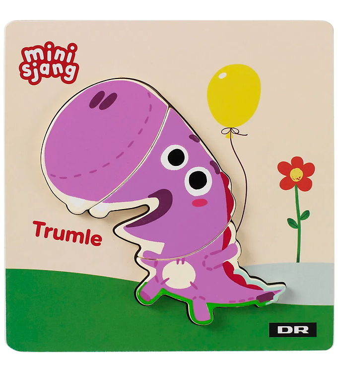 DR Træpuslespil - 3 Brikker - Trumle