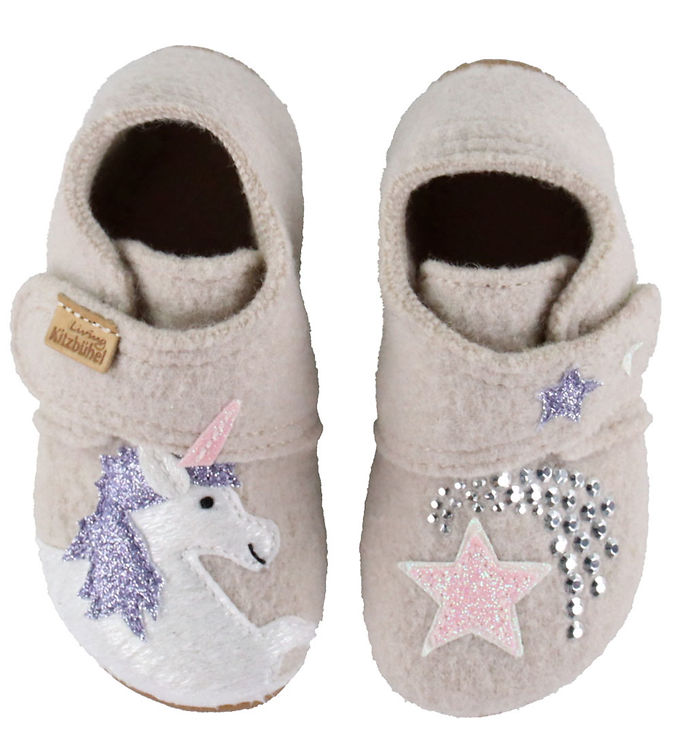 Living Kitzbühel Hjemmesko - Uld - Einhornzauber - Oat Milk