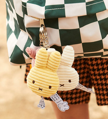 Bon Ton Toys Nøglering - 10 cm - Miffy Flat ECO Corduroy - Offwh
