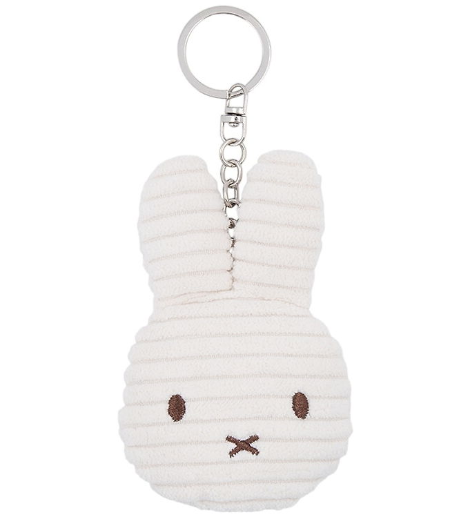 Bon Ton Toys Nøglering - 10 cm - Miffy Flat ECO Corduroy - Offwh