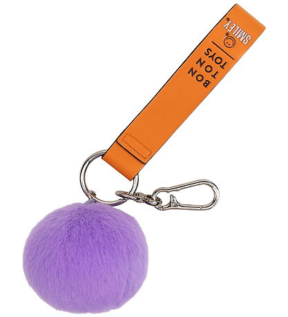 Bon Ton Toys Nøglering - 7 cm - Smiley ECO Fuzzy Bag Charm - Dar