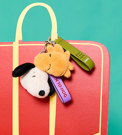 Bon Ton Toys Nøglering - 8 cm - Snoopy ECO Fuzzy Cream bag charm