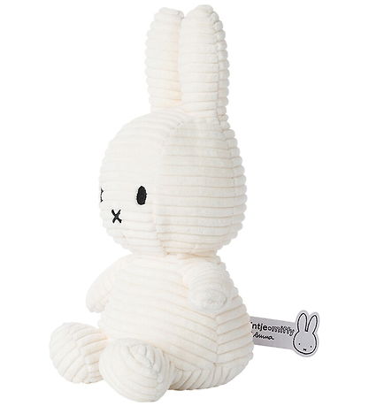Bon Ton Toys Bamse - 23 cm - Miffy ECO Corduroy - Offwhite