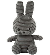 Bon Ton Toys Bamse - 23 cm - Miffy ECO Corduroy - Grey Bon Ton Toys Bamse - 23 cm - Miffy ECO Corduroy - Grey