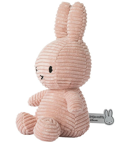 Bon Ton Toys Bamse - 23 cm - Miffy ECO Corduroy - Misty Rose