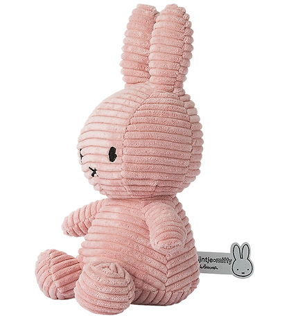 Bon Ton Toys Bamse - 23 cm - Miffy ECO Corduroy - Pink