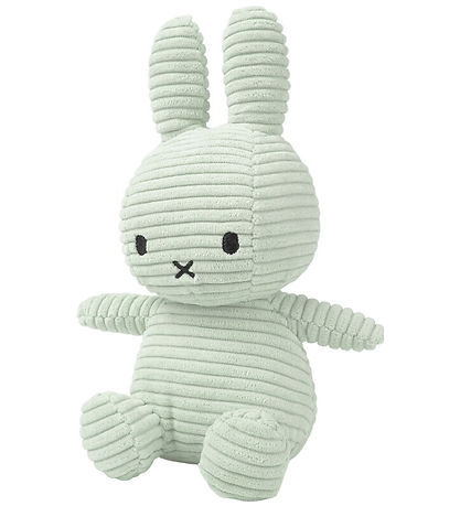 Bon Ton Toys Bamse - 23 cm - Miffy ECO Corduroy - Soft Jade
