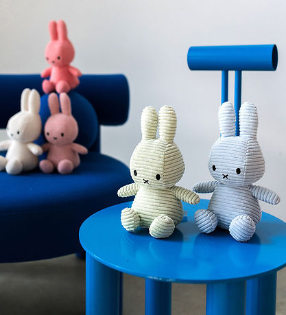 Bon Ton Toys Bamse - 23 cm - Miffy ECO Corduroy - Soft Jade