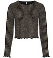 Kids Only Bluse - KogQueen - Black/Lurex Light Gold/Silver/Wide 