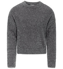 Kids Only Bluse - KogPiumo - Black/Silver Glitter