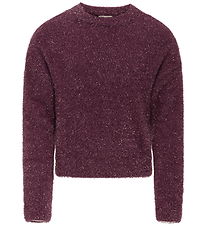 Kids Only Bluse - Strik - KogPiumo - Rose Wine/Rose Wine Glitter