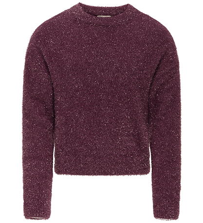 Kids Only Bluse - Strik - KogPiumo - Rose Wine/Rose Wine Glitter