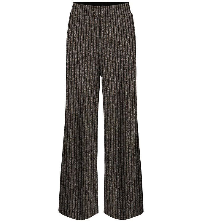 Kids Only Bukser - KogQueen - Black/Lurex Light Gold/Silver