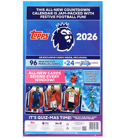 Fodboldkort Julekalender - Premier League 2025/26 - 24 Låger 