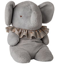 Maileg Bamse - Plyselefant- Stor - Blå/Grå