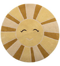 Bloomingville Tæppe - Sun - Uld - Gul