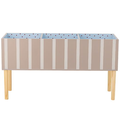 Bloomingville Bogkasse - Salam - 90 cm - Brun m. Striber Bloomingville Bogkasse - Salam - 90 cm - Brun m. Striber