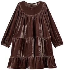 Sofie Schnoor Kjole - Velour - SelineSB - Brun Sofie Schnoor Kjole - Velour - SelineSB - Brun