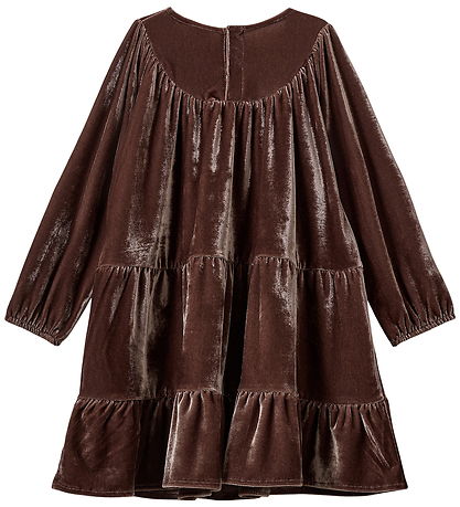 Sofie Schnoor Kjole - Velour - SelineSB - Brun