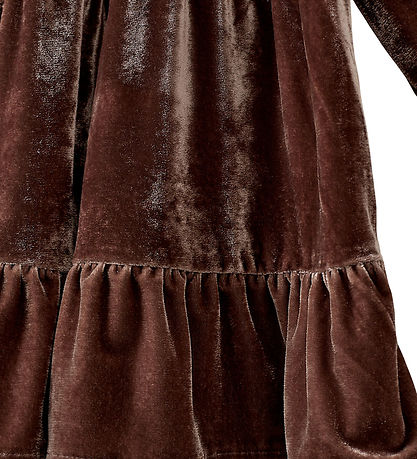 Sofie Schnoor Kjole - Velour - SelineSB - Brun