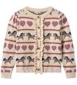Fliink Cardigan - Strik - Viskoseblanding - Kino - Sandshell