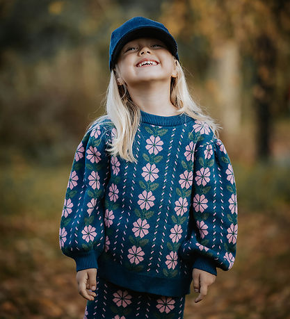 Fliink Bluse - Strik - Garden - Insignia Blue