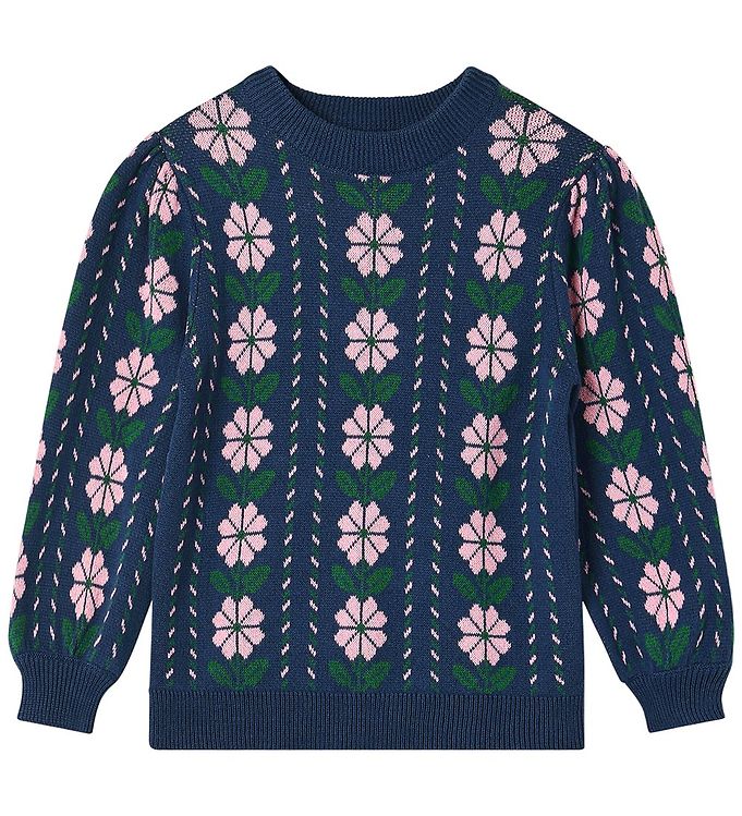 Fliink Bluse - Strik - Garden - Insignia Blue