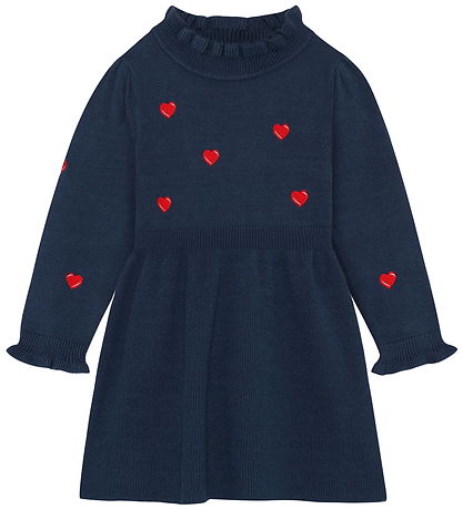 Fliink Kjole - Strik - Viskoseblanding - Benna - Insignia Blue