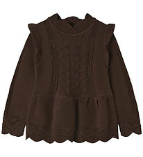 Fliink Bluse - Strik - Viskoseblanding - Alilly - Coffee Bean
