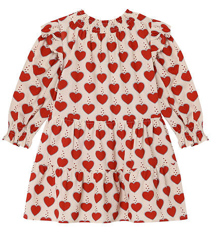 Fliink Kjole - Winter Heart - Sandshell AOP