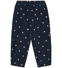 Fliink Bukser - Fløjl - Dolly - Insignia Blue AOP
