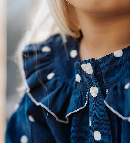 Fliink Skjorte - Fløjl - Dolly - Insignia Blue AOP