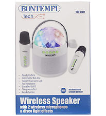 Bontempi Højtaler m. 2 mikrofoner/Lys - Trådløs Bontempi Højtaler m. 2 mikrofoner/Lys - Trådløs