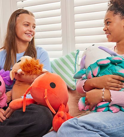 Hug A Lumps Bamse m. Tyngde - Lobster - Lenny