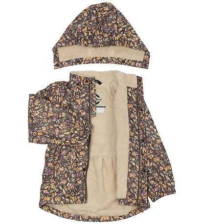 Mikk-Line Regntøj m. For - PU - Raisin m. Blomster Mikk-Line Regntøj m. For - PU - Raisin m. Blomster