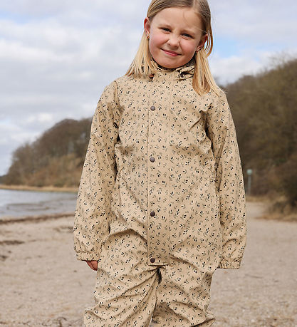 Mikk-Line Regndragt m. Fleece - Cornstalk