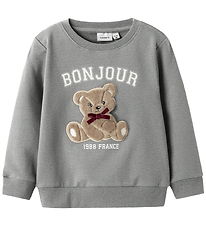 Name It Sweatshirt - NmfRear - Grey Melange