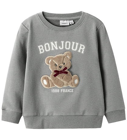 Name It Sweatshirt - NmfRear - Grey Melange